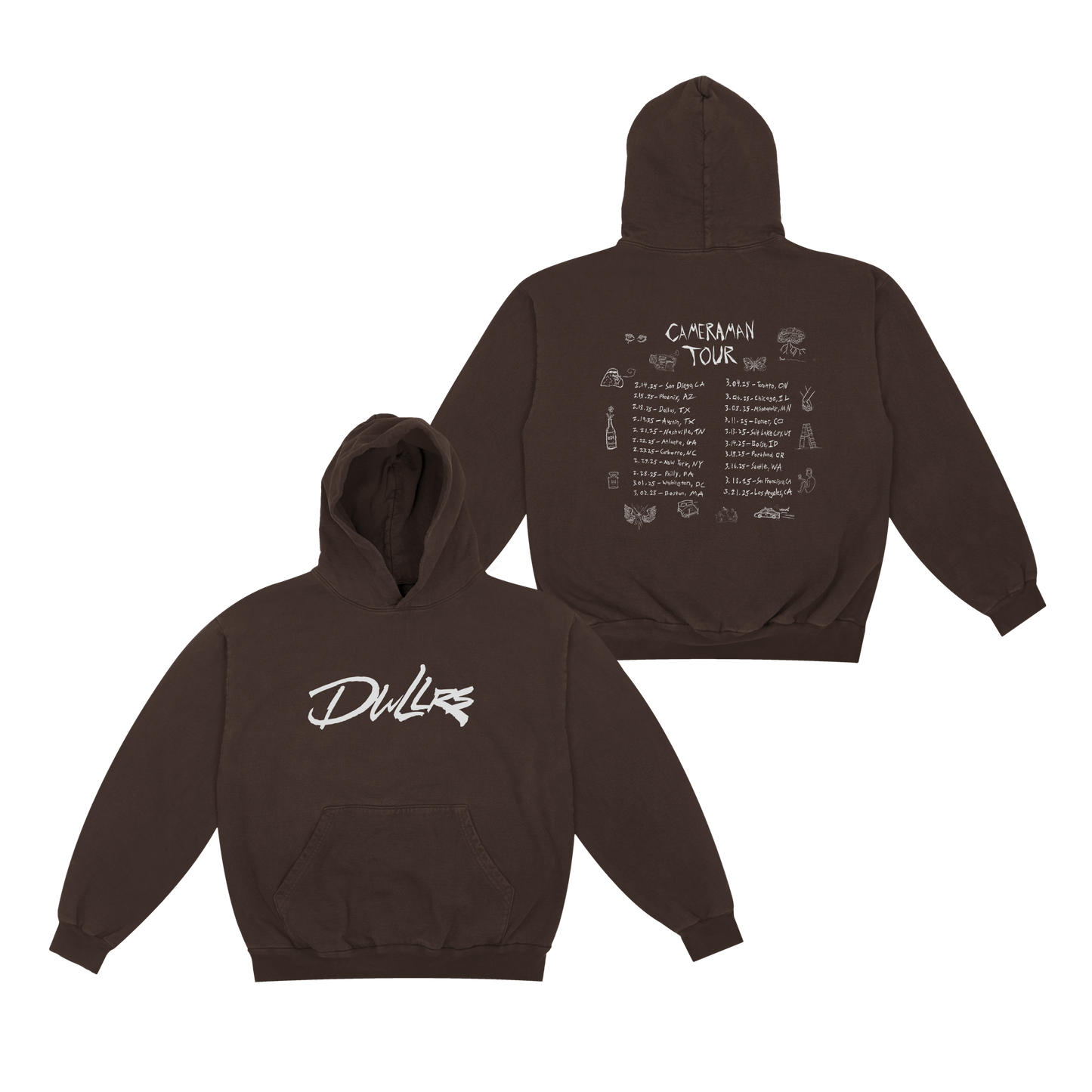 DWLLRS Cameraman Tour Dates Hoodie